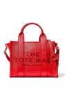 Marc Jacobs The Leather Mini Tote Bag In Red