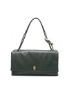 Marc Jacobs The Large Dual Ivy Leather Shoulder Bag In Green