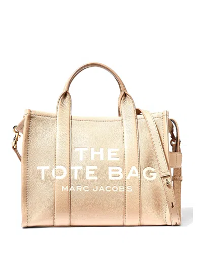 Marc Jacobs The Leather Small Tote Bag In Sand