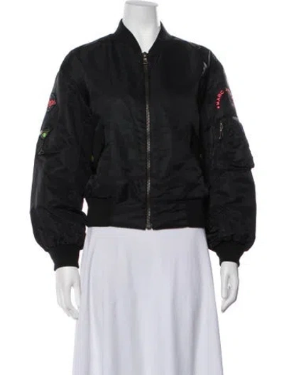 Pre-owned Marc Jacobs Bomber Jacket In Black