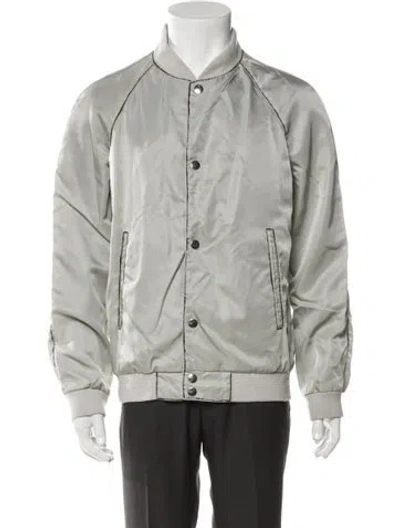 Pre-owned Marc Jacobs Bomber Jacket In Gray