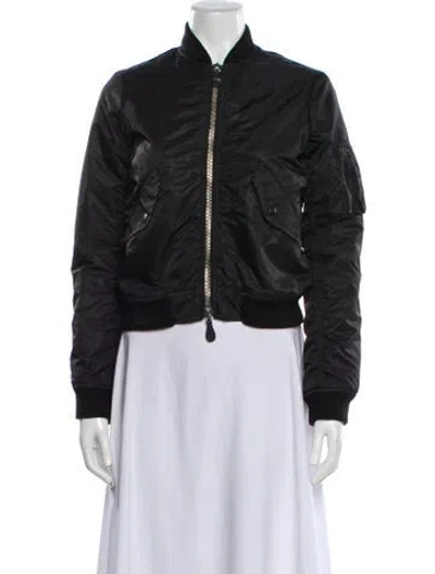 Pre-owned Marc Jacobs Bomber Jacket In Gray