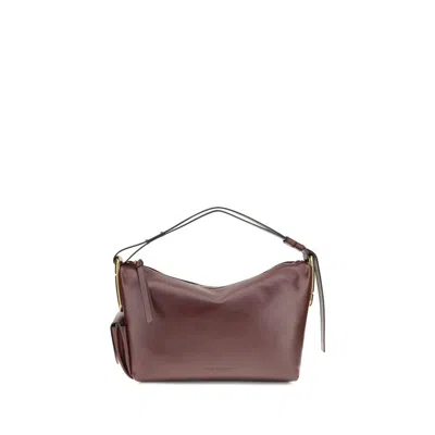 Marc Jacobs Bordeaux Calf Leather Bos Taurus Handbag In Brown