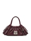 Marc Jacobs Marni Wide Black Bermuda With Marni Symbol Logo In Burgundy