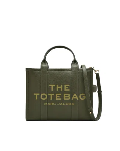 Marc Jacobs Borsa A Mano The Leather Medium Tote Bag Forest