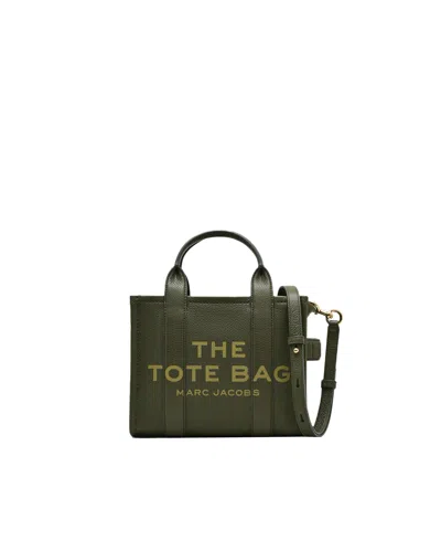 Marc Jacobs Borsa A Mano The Leather Small Tote Bag Forest