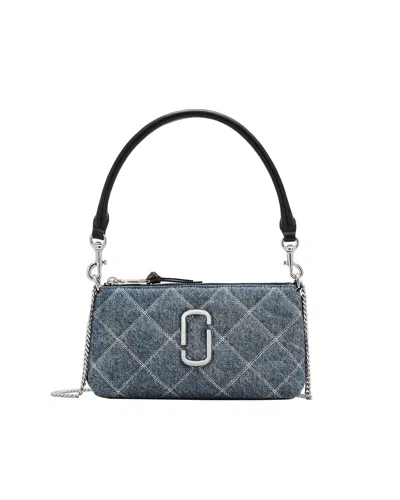 Marc Jacobs Borsa A Spalla The Quilted Denim Snapshot Convertible