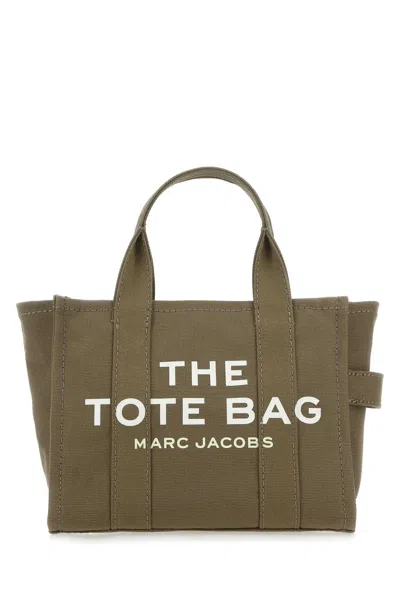 Marc Jacobs Mud Canvas Mini The Tote Bag Handbag In Green