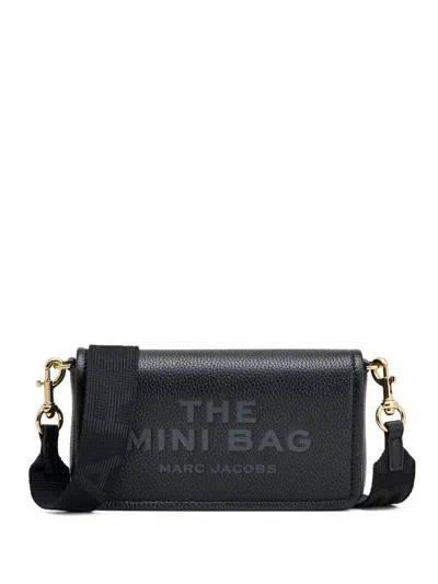 Marc Jacobs Borsa A Tracolla Nera In Pelle Martellata Color Nero In Black