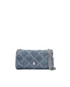 Marc Jacobs Borsa A Tracolla The Quilted Denim Dual Chain Wallet
