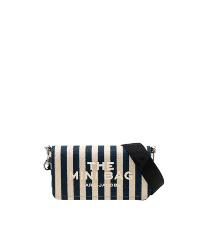 Marc Jacobs Borsa Mini Blue Sea Striped In Black