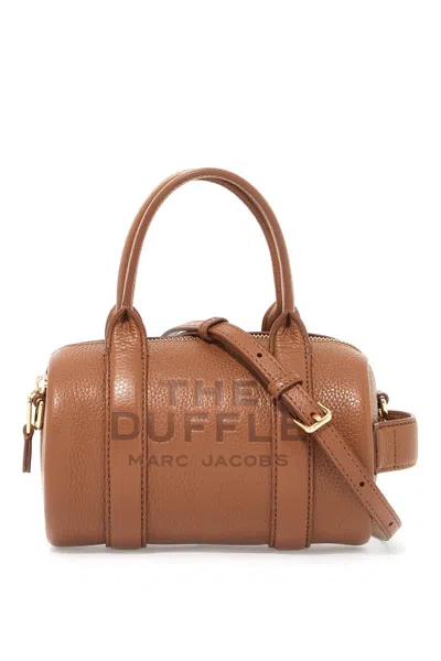 Marc Jacobs Borsa The Leather Mini Duffle Bag In Brown