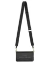 Marc Jacobs Mini Crossbody Bag Textured Finish Strap In Black