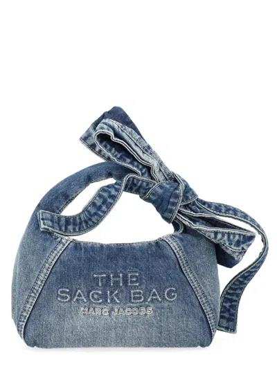 Marc Jacobs Borsa "the Mini Sack" In Denim In Brown