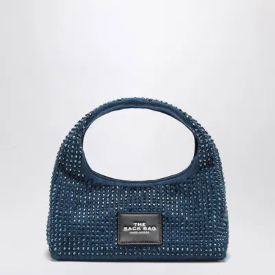 MARC JACOBS MARC JACOBS  BORSA THE MINI SACK IN DENIM WITH RHINESTONES