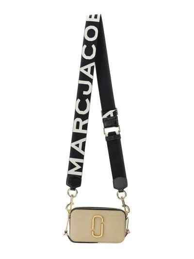 Marc Jacobs The Snapshot Dtm Crossbody Bag In New Cloud White Multi