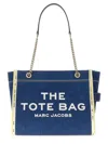 Marc Jacobs The Medium Tote In Blue Denim With Embroidered Logo