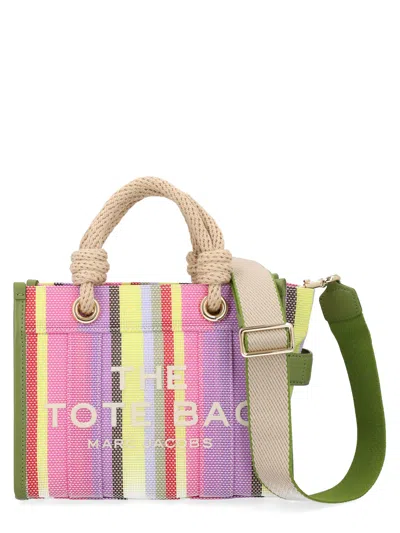 Marc Jacobs Borsa Tote Small A Righe In Multi