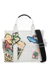 Marc Jacobs Borsa Tote "the Camp Patchwork" Medium In White