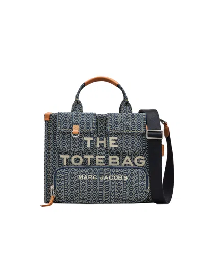 Marc Jacobs Borsa Tote The Cargo Monogram Denim Medium