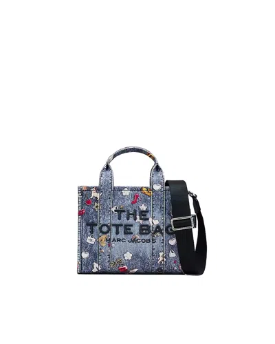 MARC JACOBS BORSA TOTE THE TROMPE L'OEIL TRINKET CANVAS SMALL WASH MULTI