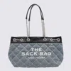 Marc Jacobs Medium Denim Bag The Quilted Chain Sack In Blue