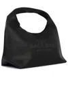 Marc Jacobs Black Leather The Sack Shoulder Bag In Black