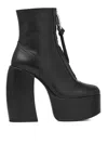 Marc Jacobs The Gigi Platform Ankle Boots In Negro