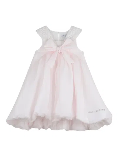 Marc Jacobs Kids' Bow-detail Dress In Neutral