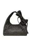Marc Jacobs Black Bow Large Sack Bag In Gray