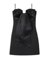 Marc Jacobs Women Bow Detail Mini Dress In Black