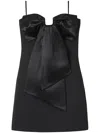 Marc Jacobs Women Bow Detail Mini Dress In Black