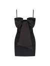 Marc Jacobs Black Bow Minidress In Black