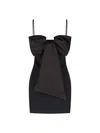 Marc Jacobs Black Bow Minidress In Black  