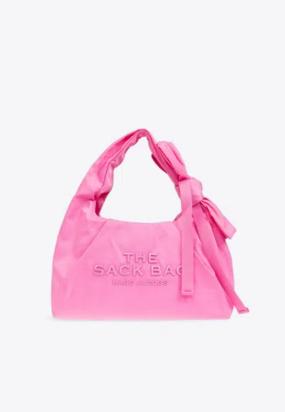 Marc Jacobs Bow Nylon Sack Hobo Bag In Pink