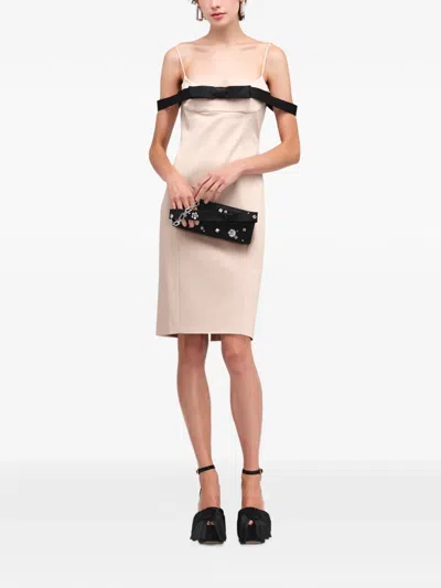 Marc Jacobs Bow Party Dress In Neutrals
