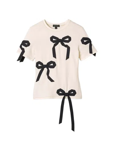 Marc Jacobs Bow-print T-shirt In Multi