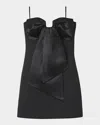 Marc Jacobs Women Bow Detail Mini Dress In Black