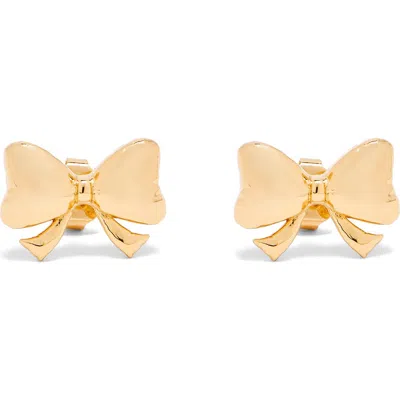 Marc Jacobs Bow Stud Earrings In Gold