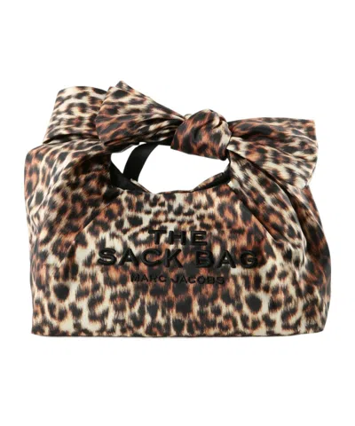 Marc Jacobs Leopard-print The Sack Bag Tote Bag In Black