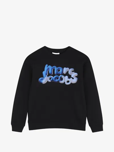 Marc Jacobs Boy's Crewneck Sweatshirt With Front Print In Black