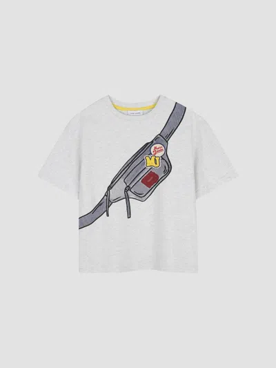 Marc Jacobs Boy's Little Boy's & Boy's Fanny Pack Graphic Cotton T-shirt In Light Heather Grey