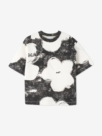 Marc Jacobs Babies' Boys Abstract Daisy Print T-shirt In Black