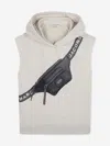 Marc Jacobs Logo-print Sleeveless Hoodie In Neutral