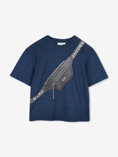 Marc Jacobs Babies' Boys Belt Bag Print T-shirt In Blue