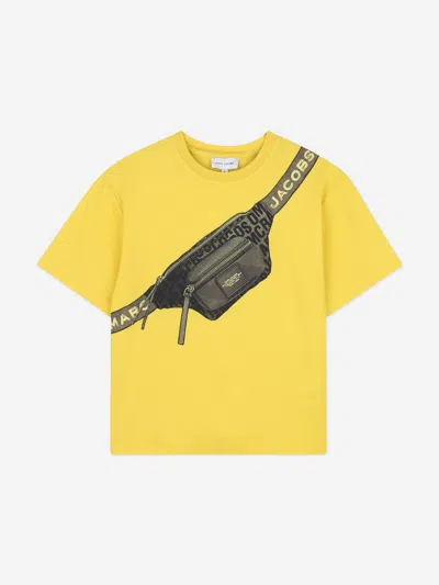 Marc Jacobs Babies'  Boys Belt Bag Print T-shirt In Yellow