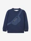 Marc Jacobs Boys Chambray Bag Sweatshirt In Blue