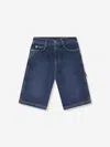 Marc Jacobs Boys Denim Bermuda Shorts In Blue