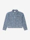 Marc Jacobs Monogram-jacquard Denim Jacket In Blue