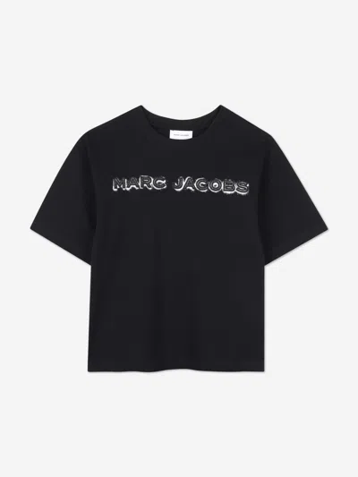 Marc Jacobs Babies'  Boys Embroidered Logo T-shirt In Black